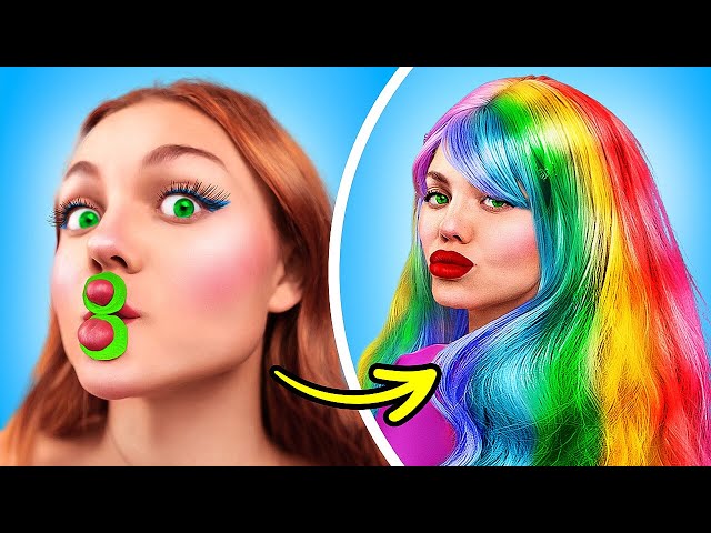 Rainbow Makeover in Real Life! FANTASTIC Makeover with Gadgets from TikTok by TeenVee