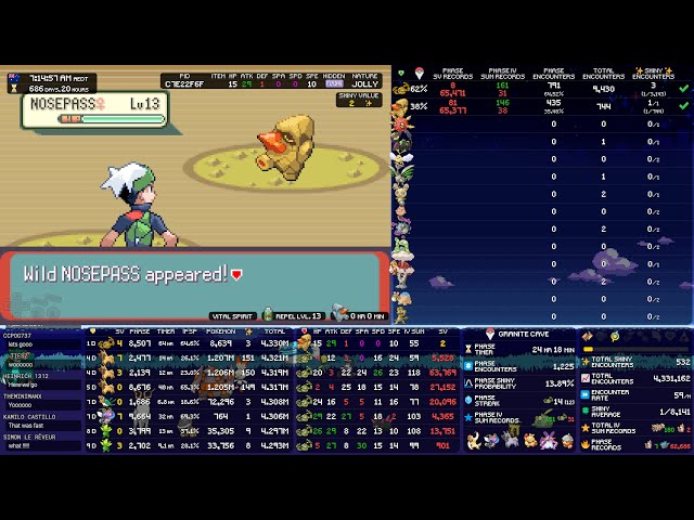 🔴 24/7 ✨ Shiny Hunting Bot - Pokémon Emerald | !faq !target !guide !clips !download !bingo