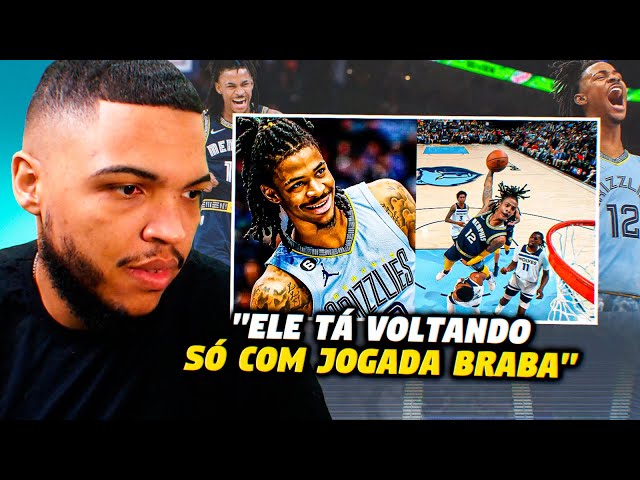 ELE TÁ VOLTANDO! 😡 AS MELHORES DUNKS DO JA MORANT! - React Jota Jogadas