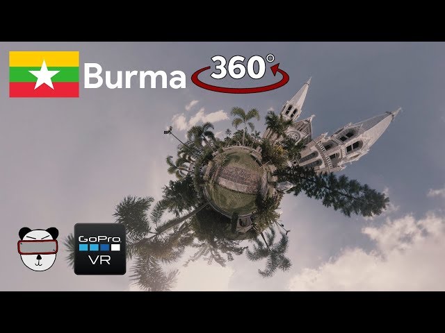 🌍 360° Christianity In Myanmar | Yangon, Burma 🇲🇲【GoPro VR Travel | 360 Video】