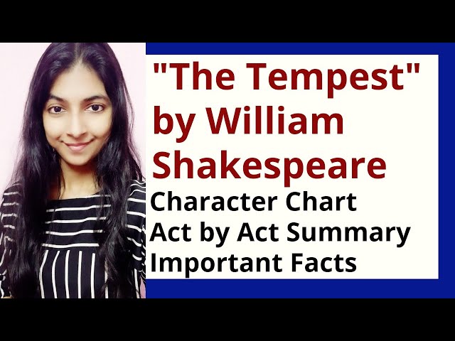 The Tempest by William Shakespeare Summary and Explanation