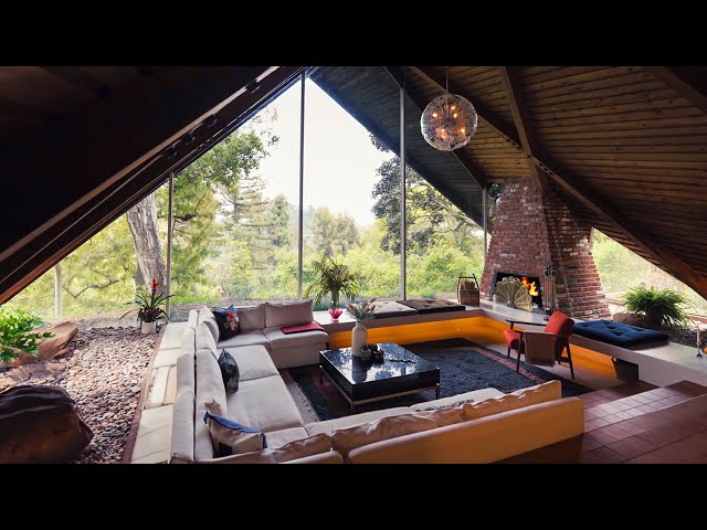 Inside an Abstract A-Frame Home in the Woods | Unique Spaces | Architectural Digest