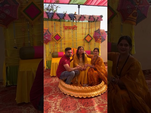 Aaj kiya haldi me jamkar dance 🥰mja aagya ❤️#trending #minivlog #haldi #ytshorts #viralshorts#bride