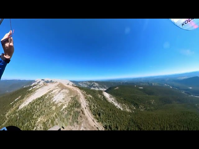 Hike and Fly from Prairie Mountain in Canada.