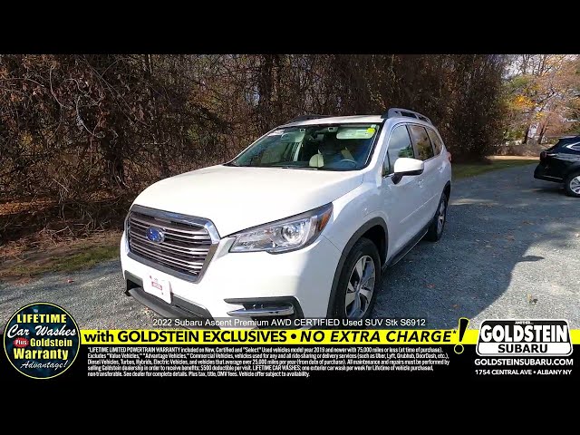 2022 Subaru Ascent Premium AWD CERTIFIED Used SUV Stk S6912