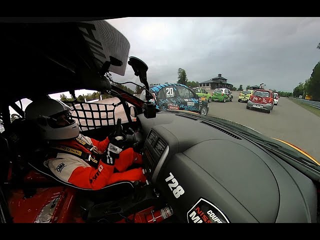 FULL RACE in 360° from car  728, Nissan Micra cup race # 4 calabogie motorsport parks