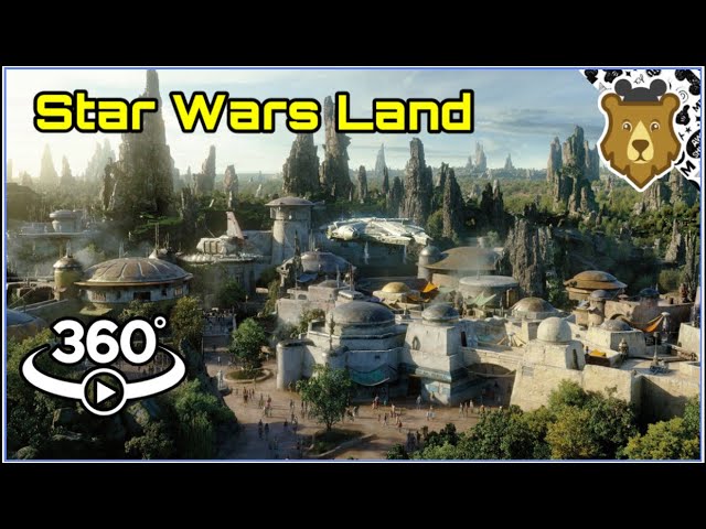 360 Star Wars Galaxy's Edge Complete Walk Through VR Tour - Disneyland 2020