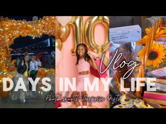 Days In My Life: Fall Fun | Xens Bday Photoshoot | Surprise self-care basket