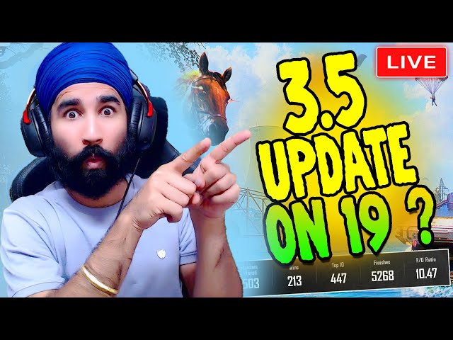 BGMI LIVE : NEW 3.5 WINTER UPDATE | GTXPREET PUBG LIVE