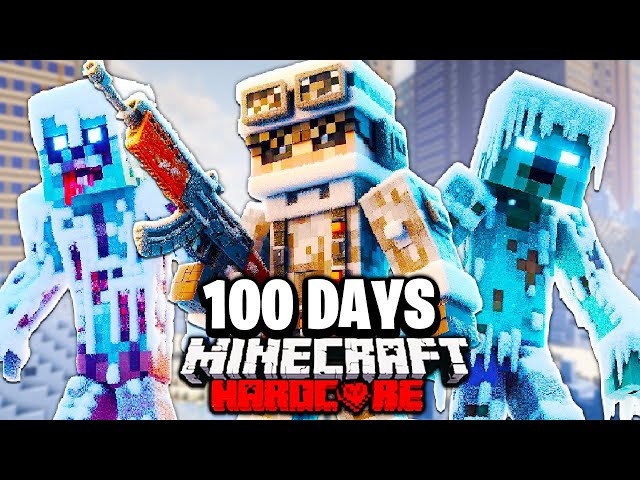 I Survived 100 Days in a WINTER APOCALYPSE in Hardcore Minecraft