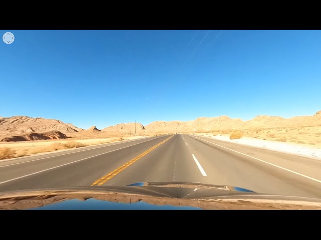 Driving Desert Highway in Lake Mead (360 VR Drive)