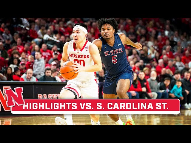 S. Carolina St. at Nebraska | Highlights | Big Ten Men's Basketball | Dec. 29, 2023