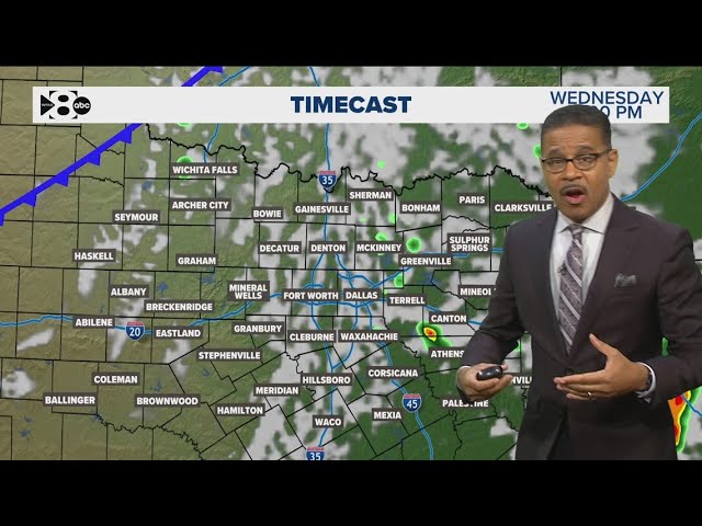 DFW Weather: Cold front, rain moves into North Texas this week