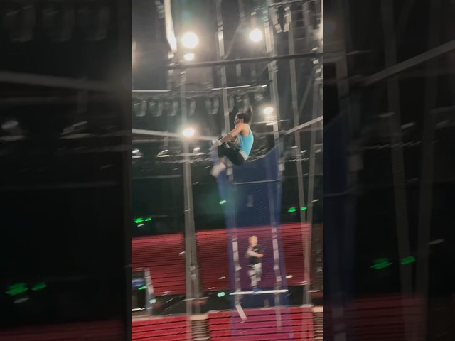 Flying trapeze,how is the rehearsal going #gym #circus #flip #trampoline