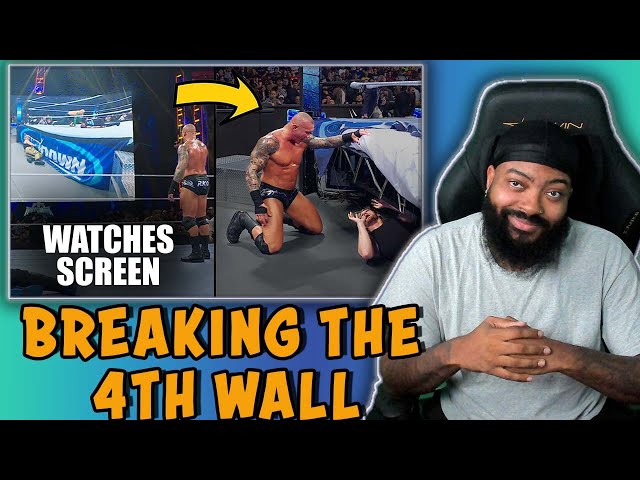 ROSS REACT TO 20 MINUTES OF WWE WRESTLERS HILARIOUSLY BREAKING THE FOURTH WALL