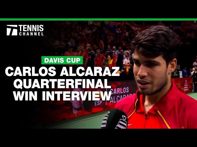 Carlos Alcaraz Keeps Spain & Nadal's Hopes Alive with BIG Win | 2024 Davis Cup QF Interview