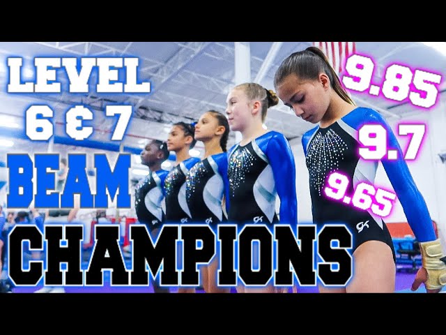 Coach Life: 9.85 Level 6 Gymnastics Beam Routine| Rachel Marie