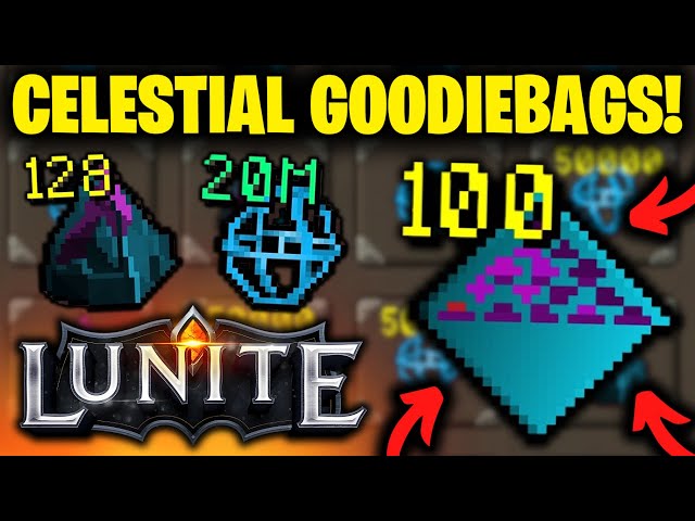 NEW Celestial Goodiebags Are a GAMECHANGER for Lunite RSPS Players!