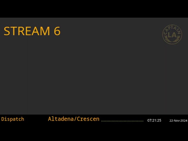 Stream 6 - Los Angeles Sheriff's Dept. - LA Captain - Sixth Scanner Feed - 21-Nov-2024 - Stream 6