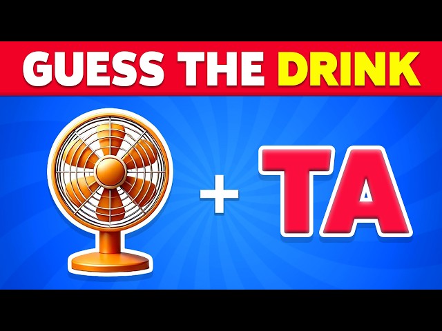 Guess The DRINK By Emoji? 🍹🧃🥤 Quiz Blitz