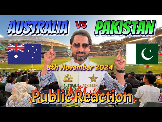 Pakistan Vs Australia 2nd ODI 2024 - Public Reaction at Adelaide Oval | 8th November 2024