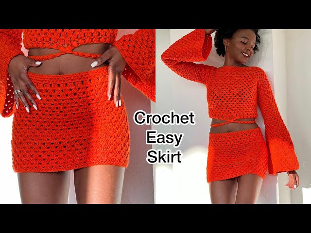 Crochet Easy And Fast Granny Stitch Skirt / Beginner Friendly / All Sizes