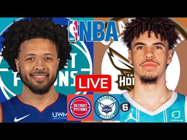 LIVE: DETROIT PISTONS vs CHARLOTTE HORNETS | NBA | PLAY BY PLAY | SCOREBOARD