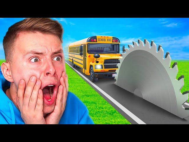 ŠKOLNÍ AUTOBUS vs OZUBENÉ KOLO!