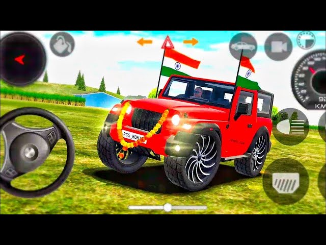 Dollar (Song) Modified 😈 Mahindra yellow Thar || Indian Car Simulator 3D || Car Game 3D @ricefarm