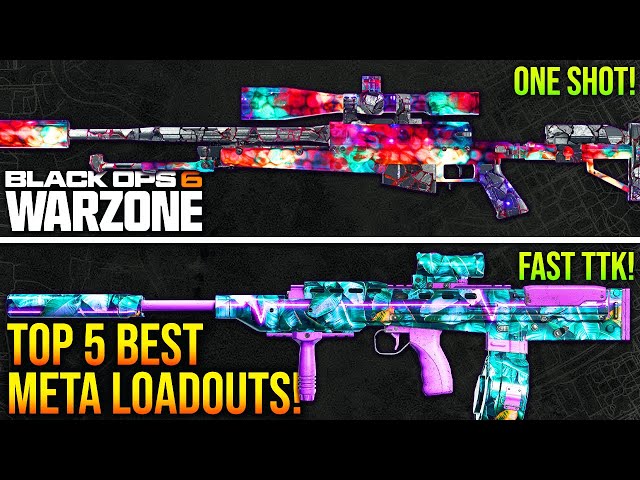 WARZONE: New TOP 5 BEST META LOADOUTS To Use! (BO6 WARZONE Best Weapons)