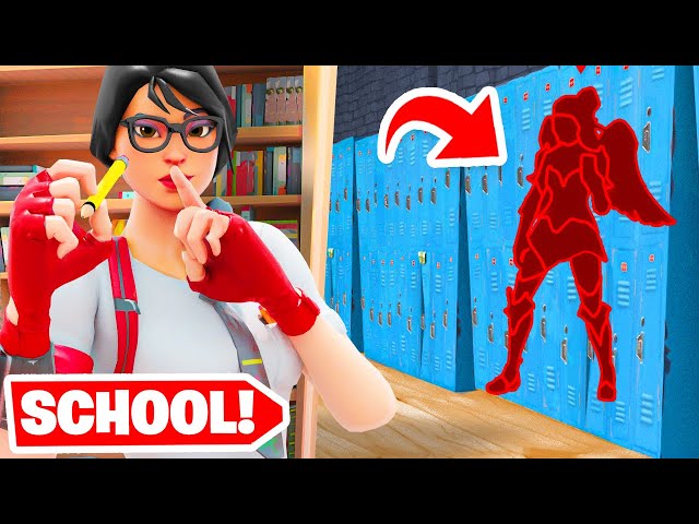 VERSTOPPERTJE In Een SCHOOL! (Fortnite)