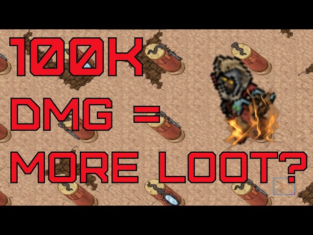 100k damage = more loot? Tibia Scarlett Etzel | Boss Changes 2022 experiment.