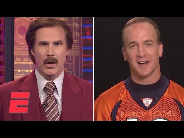 Ron Burgundy interviews Peyton Manning on SportsCenter | ESPN Archive