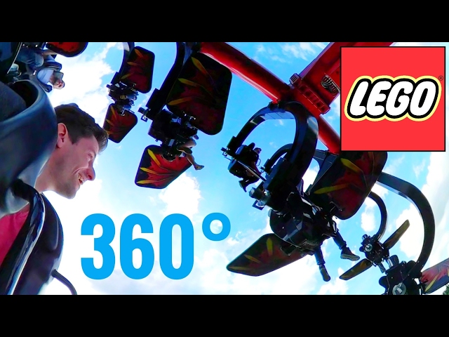 Flying Ninjago VR 360 Video 4K Legoland [Google Cardboard VR Box 3D] Virtual Reality