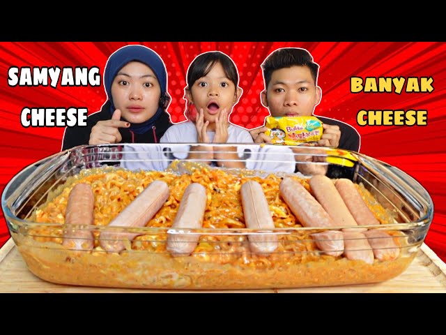 MUKBANG SAMYANG CHEESE PEKAT SAMPAI SENAK PERUT 😰‼️