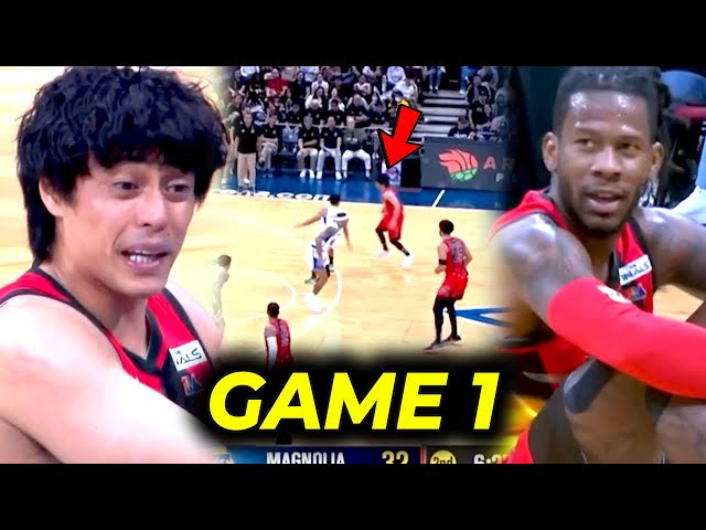 SINUGOD ang referee umiyak kay CJ Perez, nanghamon si Abueva! | Romeo 'Hesi move'! | Game 1 Finals