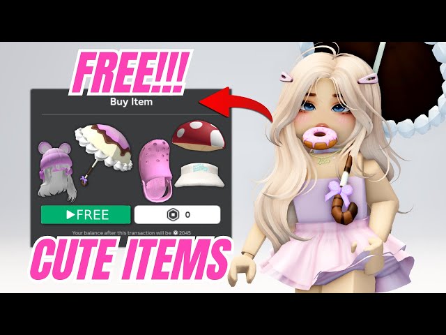 HURRY! 14 Free Cute Hairs & Items to Get on Roblox 2024