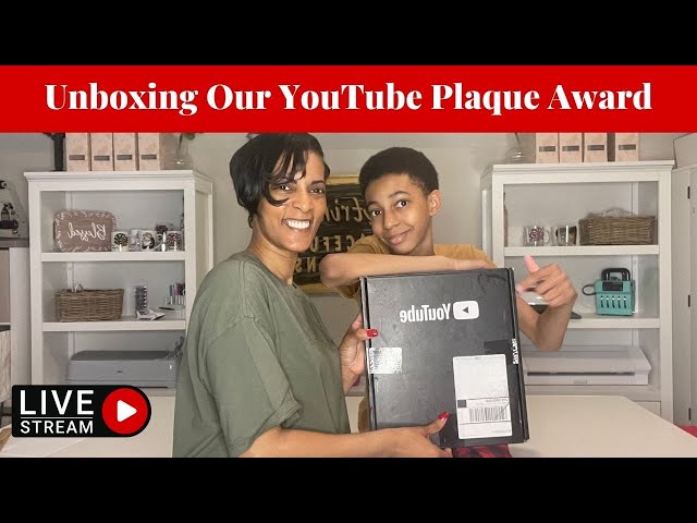 Unboxing My Youtube Plaque Award Live Q&A How to grow your business!