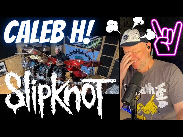 Drum Teacher Reacts: Slipknot - Disasterpiece - Drum cover Age 9! | CALEB H