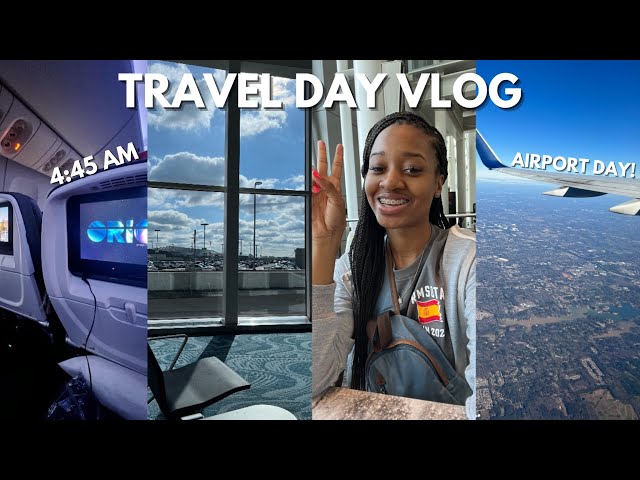 TRAVEL VLOG | 5am flight + airport vlog