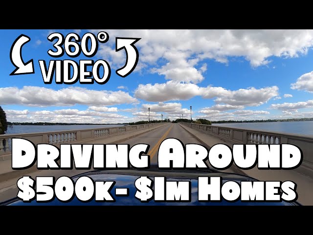 Checking out the Million Dollar Homes around Lake Springfield, Illinois in 360° Video