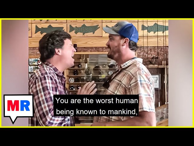 Tucker Carlson Confronted By Angry Fisherman In Montana