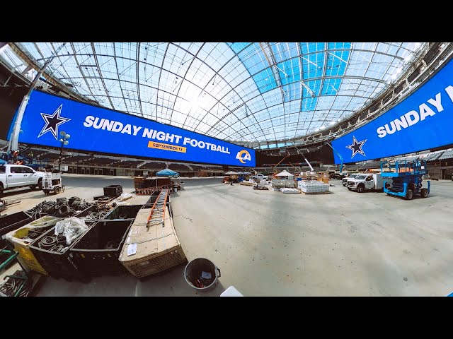 SoFi Stadium VIRTUAL LOOK from Midfield (360 Video) | Los Angeles Rams