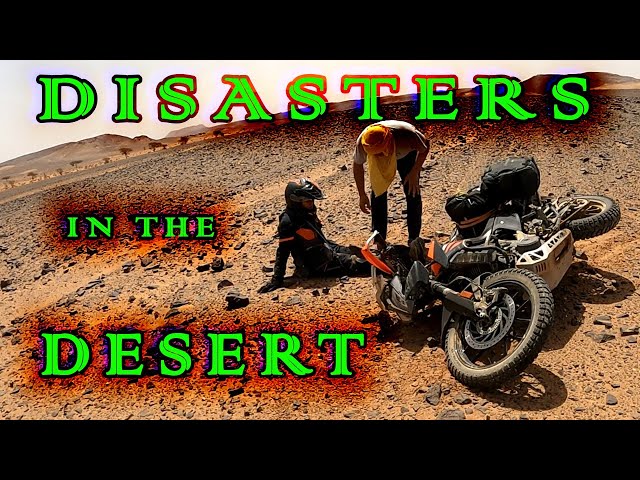 [S2-Ep42] Max worst fall, as we struggle getting out of the deserts hard tracks to Merzouga