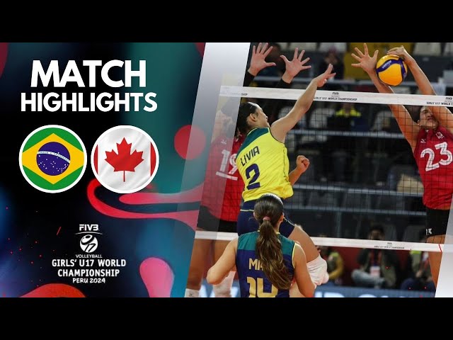 BRAZIL 🆚 CANADA [4K]  | Highlights | Girls' U17 World Championship 2024