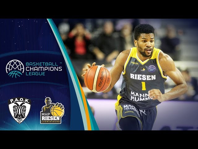 PAOK v MHP Riesen Ludwigsburg - Full Game - Basketball Champions League 2017-18