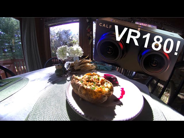 DELICIOUS VR180 Baked Potato! 🥔 Handheld CalfVr180 Test #CALFVR #calfvideo #shorts #vr180 🤩😋😎🥔