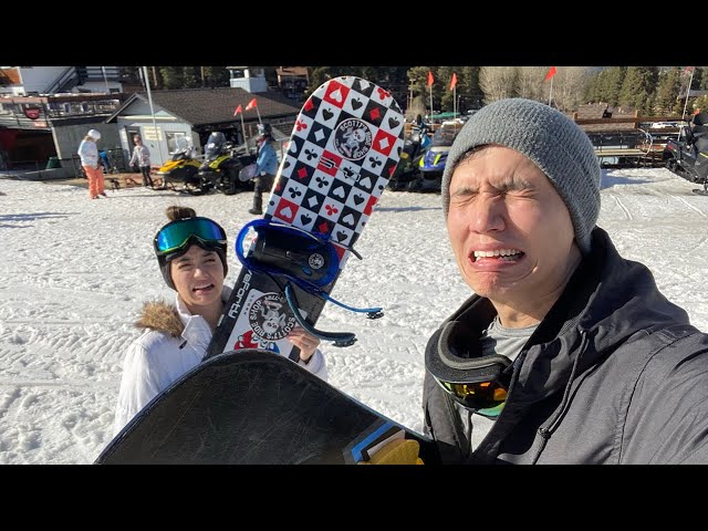 Our First Time Snowboarding (This didn’t end well)