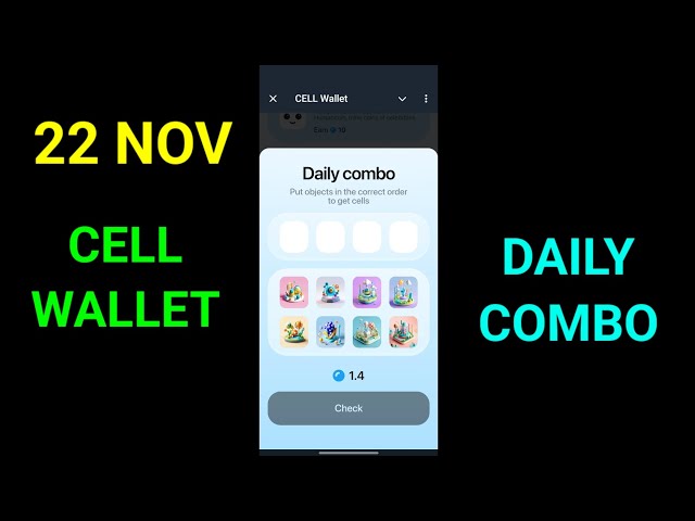 Cell Wallet Daily Combo | 22 November Cell Wallet Daily Combo | Daily Combo Cell Wallet