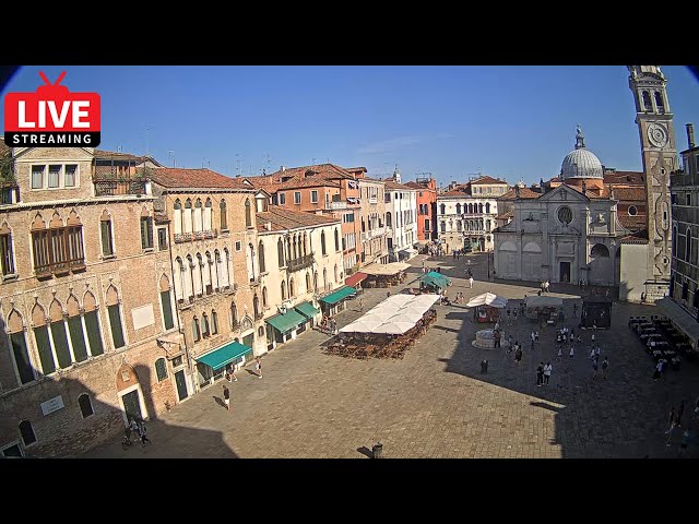 🔴 Venezia Italia Live Webcam - Campo Santa Maria Formosa Venice - Stream from Ruzzini Palace Hotel